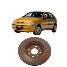 Disco de freio Dianteiro Esquerdo Fiat Palio Siena 1998 2003
