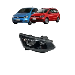Farol Direito Fox Space 2015 2016 a 2022 Friso Preto