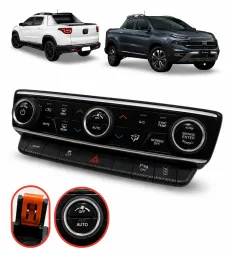 Comando Ar Condicionado Com Pisca Alerta Fiat Toro 2020 2025