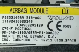 Kit Airbag Volvo Xc40 T5 2.0 2018 2019 2020 a 2022 R Design 1010100