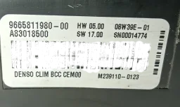 Modulo Ar Condicionado Citroen C4 Picasso 2.0 2008 2009/2012 966581198000