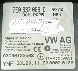 Modulo Conforto Volkswagen Amarok V6 3.0 2021 Diesel 7E0937089D