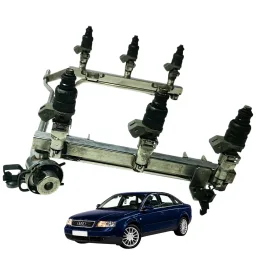 Flauta Bico Injetor Audi A6 Sedan 2.8 V6 1999 2000 2001