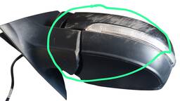 RETROVISOR ESQUERDO FOX SPACE CROSS 10/22 C/PISCA (AVARIA)