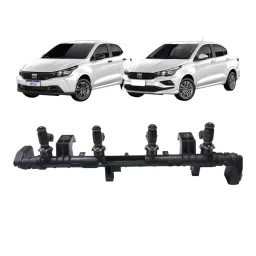 Flauta com Bicos Injetor Original Fiat Argo Cronos 55273656