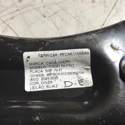 BANDEJA DIANTEIRA ESQUERDA TIGGO 5X PRO 2023/ TIGGO 7 2020/