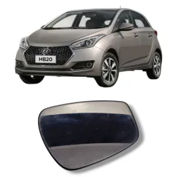 Lente Espelho Retrovisor Direito HB20 13/19 Elantra até 16