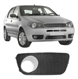 GRADE MOLDURA COM MILHA FIAT PALIO SAPAO 04/09 L/D