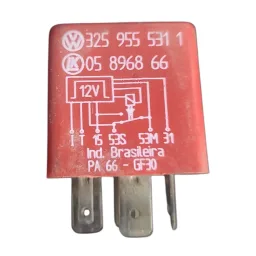Rele Auxiliar Volkswagen Audi 12V 6 Pinos Caixa Fusivel