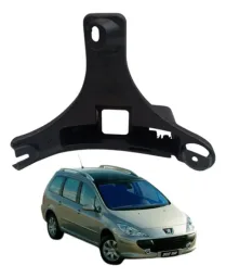 Suporte Guia Parachoque Traseiro Esquerdo Peugeot 307 2004