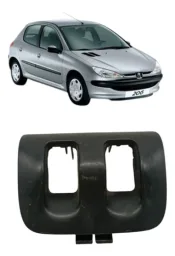Moldura Botão Vidro Traseiro Direito Peugeot 206 2004 2005