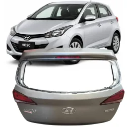 Tampa Traseira S/ Furo HB20 Hatch 2012 2013 a 2019 Cinza