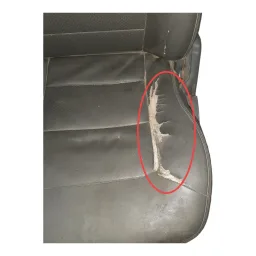 BANCO MOTORISTA EM COURO PAJERO GLS-B 1992 A 2000 RASGADO