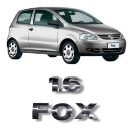Emblemas cromados fox 1.6 VW Fox 2003 2010 original