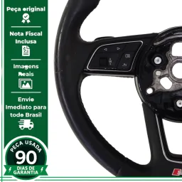 VOLANTE DIREÇÃO AUDI A3 SEDAN 2015 A 2021 ORIGINAL