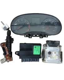KIT MODULO INJEÇAO CHAVE CODE GOL 2017 1.0 12V 04C907309AK