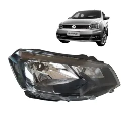 Farol Direito Gol Voyage G7 2017 2018 Friso Preto