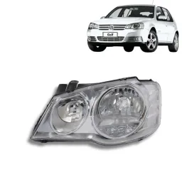 Farol Esquerdo Golf 2008 a 2013 Cromado