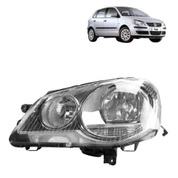 Farol Esquerdo Polo 2007 2008 a 2014 Cromado