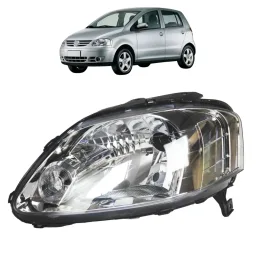 Farol Fox Spacefox 2004 2005 2008 Foco Simples Cromado