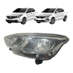 Farol Direito com Led Original Fiat Argo Cronos 2017 a 2026