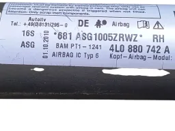 Cortina direita airbag teto Audi Q7 2010 2011 2012