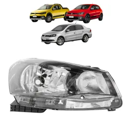 Farol Direito Gol Saveiro Voyage G6 Foco Duplo Friso Cromado
