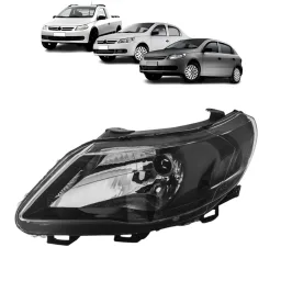 Farol Gol Voya Saveiro G5 2009 A 2012 Masc Negra Simples LE