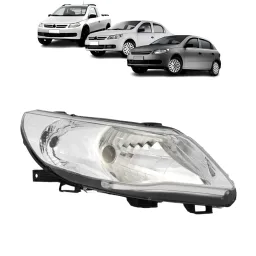 Farol Gol Saveiro Voyage G5 08 A 12 Foco Simples Cromado LD