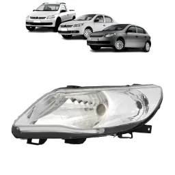 Farol Gol Saveiro Voyage G5 2008 2010 A 2012 Foco Simples LE