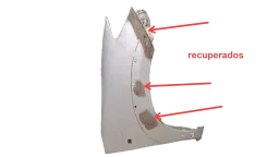 PARALAMA DIREITO HILUX 2006 2007 A 2011 S/ FURO MOLDURA