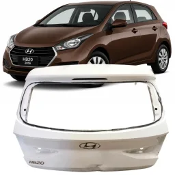 Tampa Traseira HB20 Hatch 2020 2021 2022 Branco DETALHE