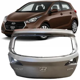 Tampa Traseira S/ Furo HB20 Hatch 2012 a 2019 Cinza DETALHE
