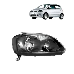 Farol Fox Spacefox 2008 Até 2010 Mascara Negra Foco Duplo LD