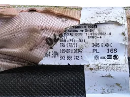 cortina direita airbag teto Audi A1 2011 2012 2013 2014 2015