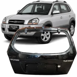 Tampa Traseira Tucson 2005 2006 a 2016 2017 Preto DETALHE
