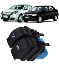BOTÃO VIDRO ELÉTRICO ESQUERDO MOTORISTA SANDERO 2012 2013