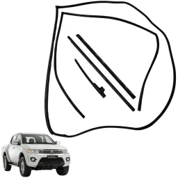Kit Pestana Porta Dianteira Direita L200 Triton 2008 A 2017