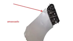PARALAMA DIREITO SPIN 2013 A 2018 S/ FURO PISCA S/ MOLDURA