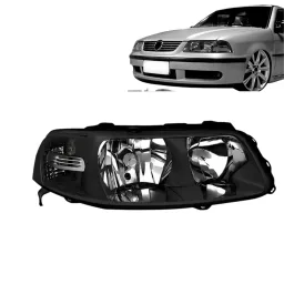 Farol Gol G3 Mascara Negra 1999 A 2005 Direito Foco Duplo
