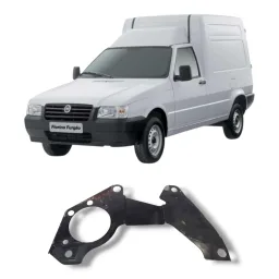 Chapa defletor câmbio Fiat Fiorino Uno 2004 2013
