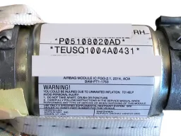 Cortina direita airbag teto Jeep Grand Cherokee 2014 2015 P05108020AD