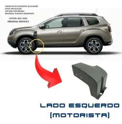 Acabamento Spoiler Dianteiro Esquerdo Duster 2021 a 2025