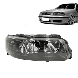Farol Gol Saveiro Parati G3 99 A 05 Foco Duplo M.Negra LD