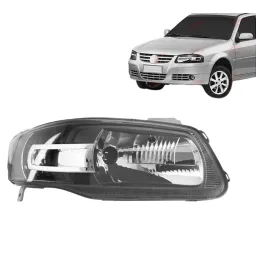 Farol Saveiro Gol Parati G4 M.Negra Pisca Cromado LD 05/08