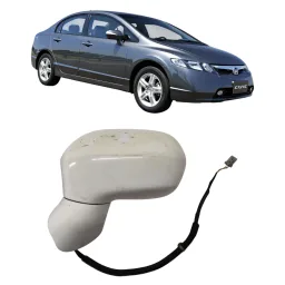 Retrovisor Esquerdo Civic 2007 2008 a 2011 S/ Pisca