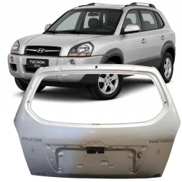 Tampa Traseira Tucson 2005 2006 a 2016 2017 Prata DETALHE