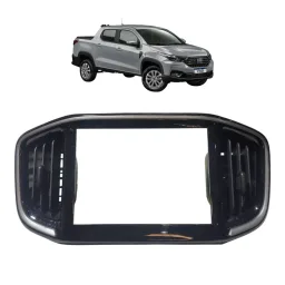 Moldura Central Multimidia Ar Cond Original Fiat Nova Strada