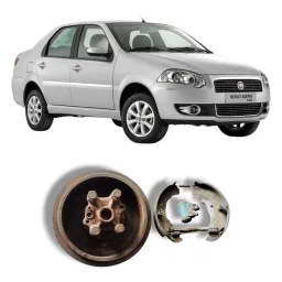Tambor sapata Freio traseiro Fiat Siena 2009 1.4