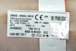 Cortina Airbag Direita Volkswagen Golf Tsi 2014/2018 5GM880742F
